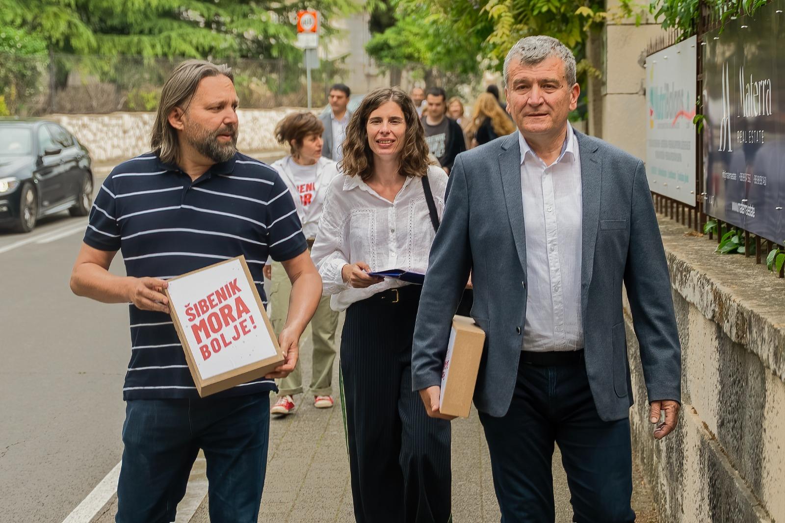 SDP-ovi kandidati za župana i gradonačelnika Šibenika predali potpise: 'Pred sebe smo postavili velike ciljeve'