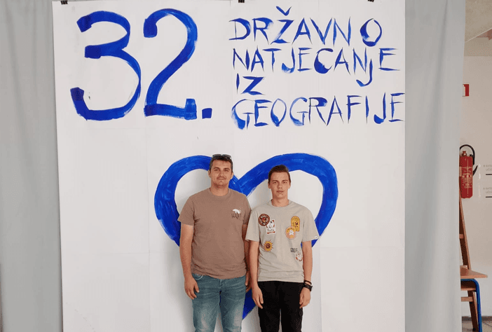 Gimnazijalac Luka Popović osvojio prvo mjesto na Državnom natjecanju iz geografije