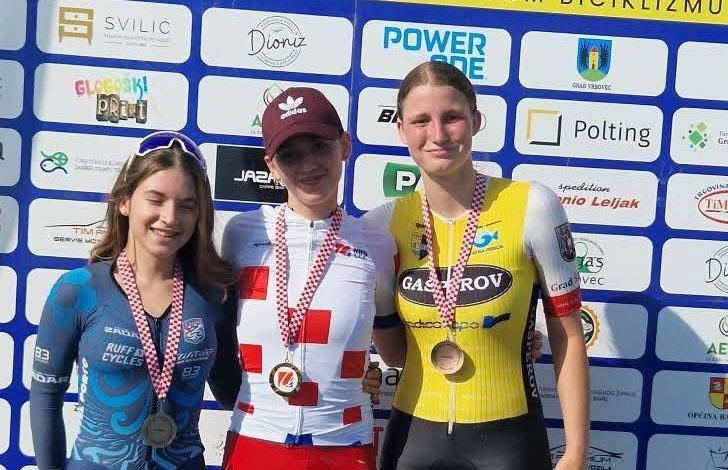 Šibenskoj biciklistici Petri Čuklin dvije bronce na cestovnom državnom prvenstvu