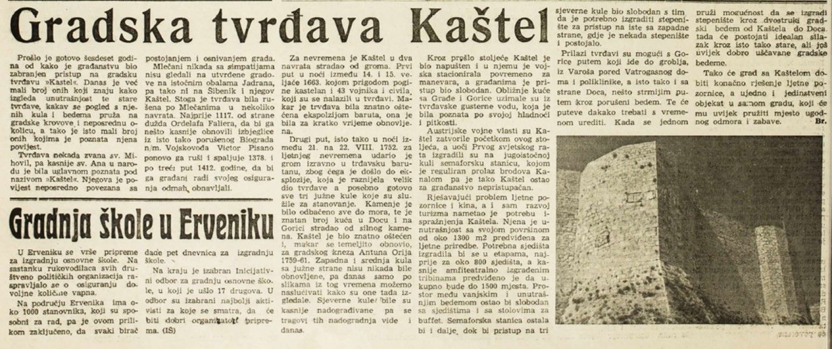 O ljetnoj pozornici na sv. Mihovilu pričalo se od 50-ih, Pavić i Bakula istražili zašto je izgrađena tek 2014. godine