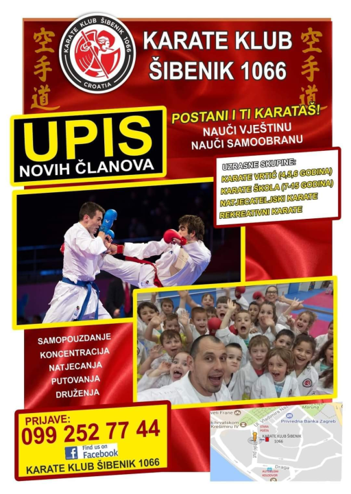 Postani član uspješne sportske obitelji Karate kluba Šibenik 1066