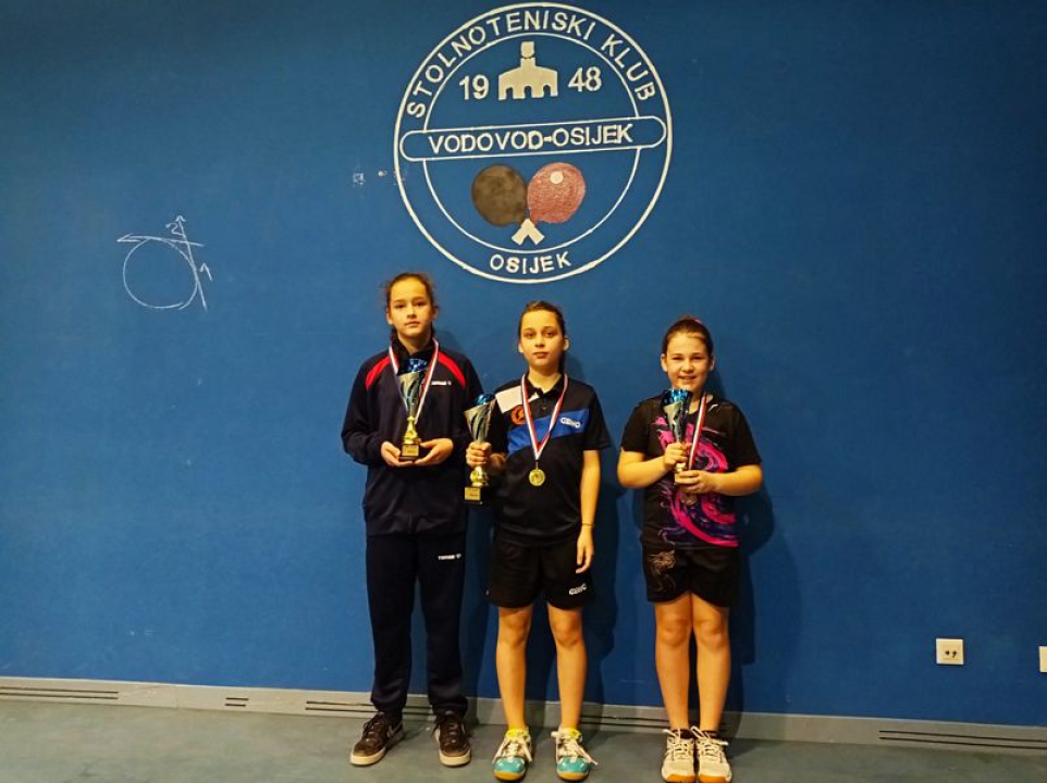 Šibenska stolnotenisačica Loreta Mandić pobjednica turnira u Osijeku, Anđela Živković peta