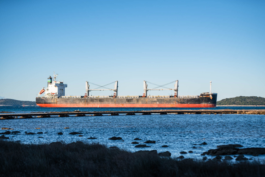 Najveći brod koji je ikad prošao kroz šibenski kanal: Ovaj div prevozi aluminij, pogledajte kako je izgledalo uplovljavanje u grad