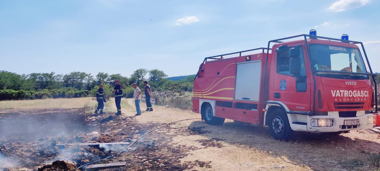 Gorjelo kod Donjeg Polja: Požar brzom intervencijom ugašen u sat vremena