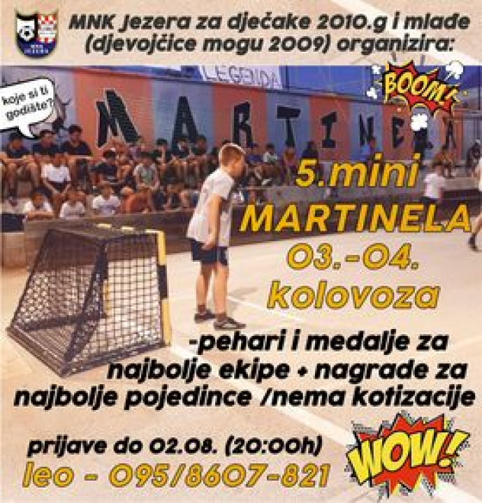 Vraća se Martinela: Traju prijave za turnir na male branke u Jezerima