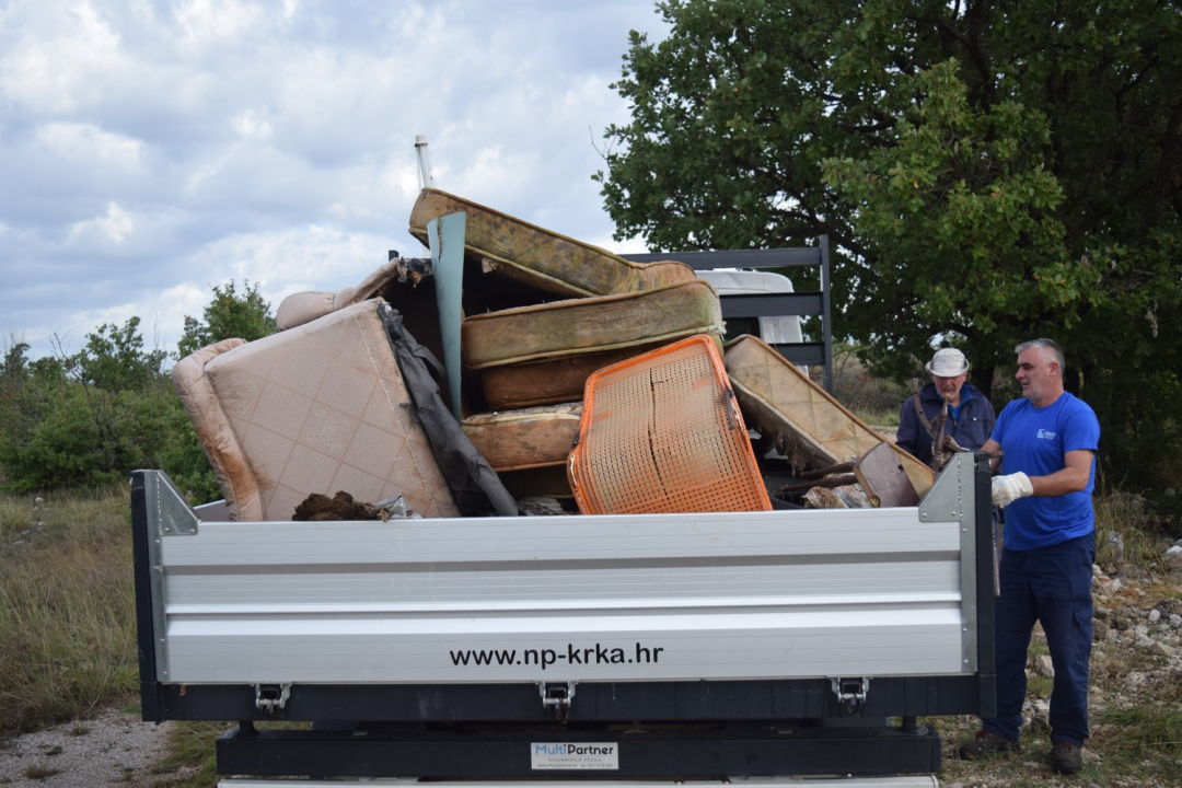NP Krka i ove godine dio svjetskog projekta Zelena čistka: Prikupili četiri kamiona otpada