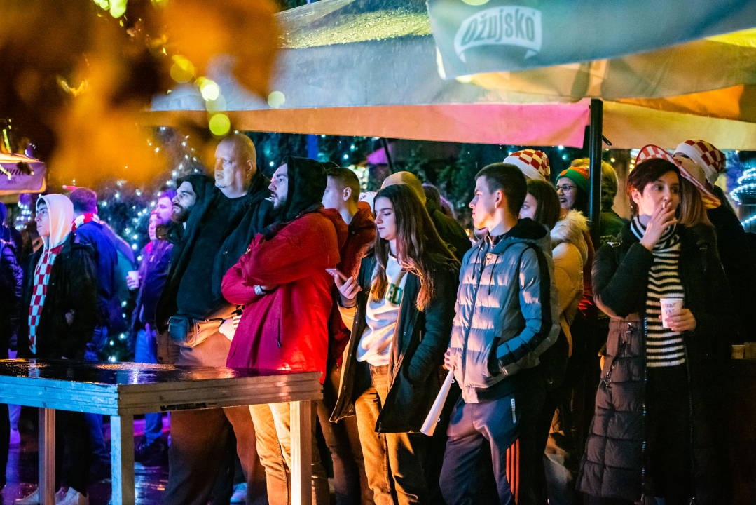 Šibenčani pratili utakmicu u Parkiću: Argentina nanijela Hrvatskoj težak poraz