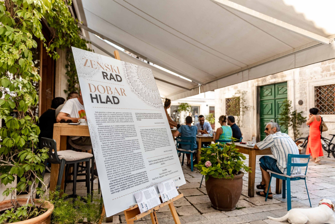 Čipkani tabletići zavijorili nad Masnom ulicom: 'Htjele smo ukazati na klimatske promjene i potrebu za hladom'