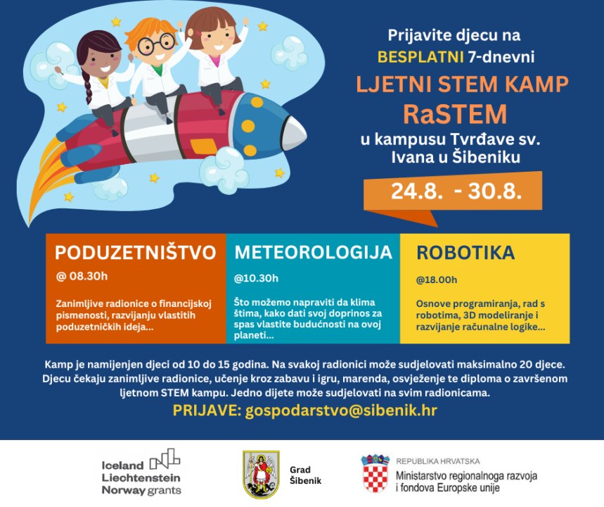 Prijavite djecu na BESPLATNI 7-dnevni ljetni STEM kamp RaSTEM! 
