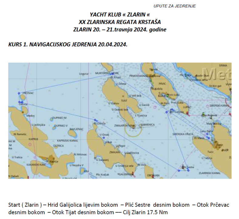 Prvi dan 20. Zlarinske regate krstaša: Damir Desabota i Mr. J iz JK Val treći u klasi ORC 2