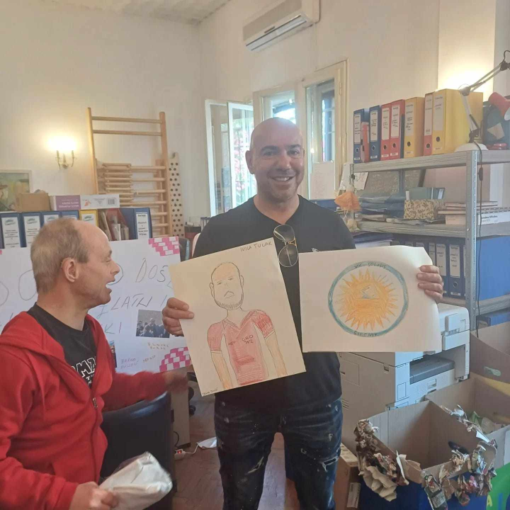 Tucak i Bukić posjetili 'Kamenčiće': 'Veselimo se odlasku na utakmicu za koju ćemo dobiti karte'