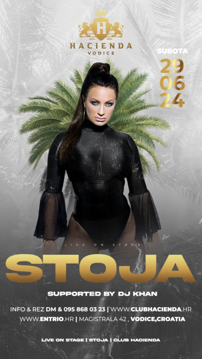 Energična Stoja zabavljat će vas ove subote u Haciendi! 