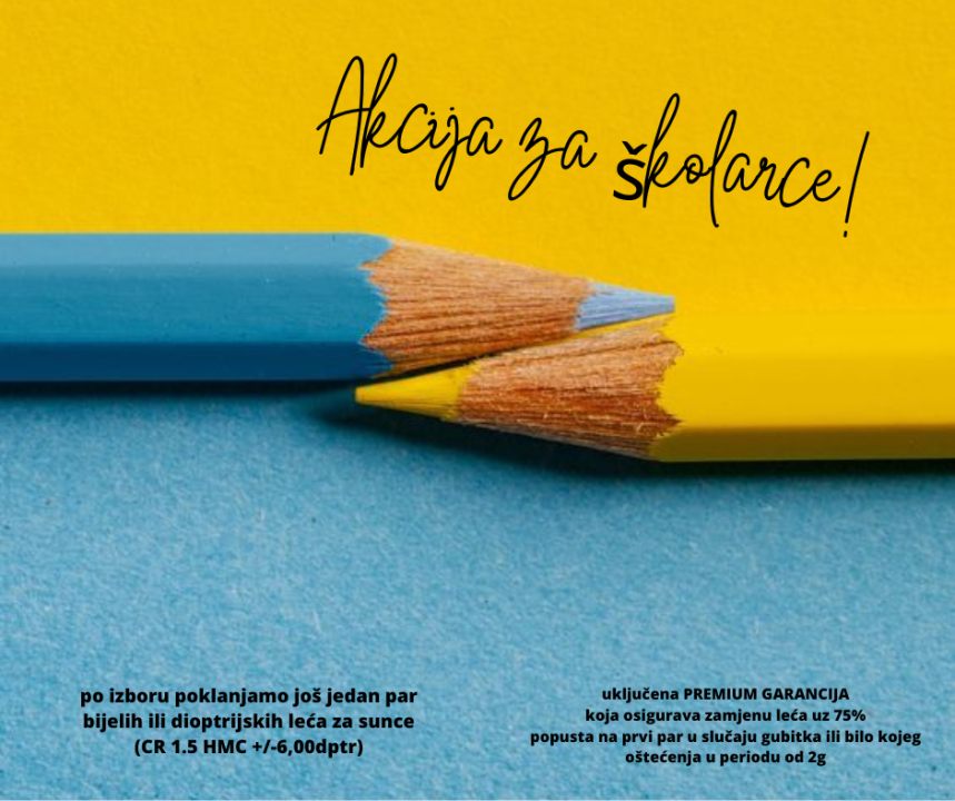 Odlična prilika: Ne propustite back to school akciju Optike Ercegović!