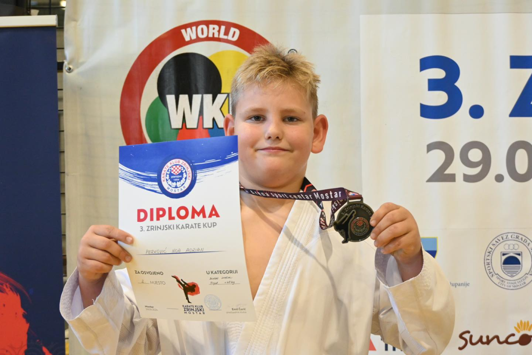 Vodički Okit među tri najbolja karate kluba od njih 50 na mostarskom turniru