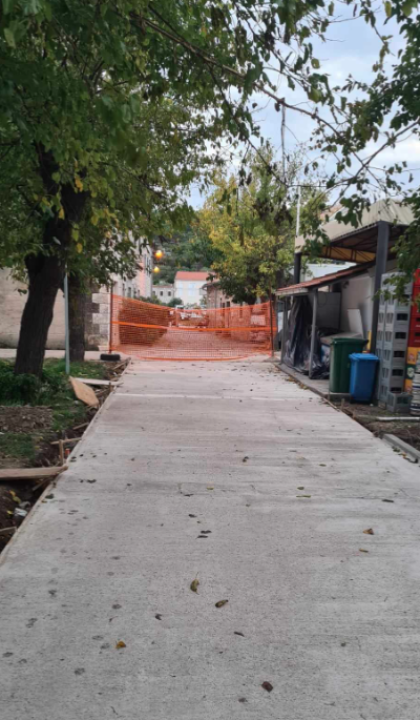 Nova kolnička konstrukcija: Uređuje se Aleja murvi na Zlarinu