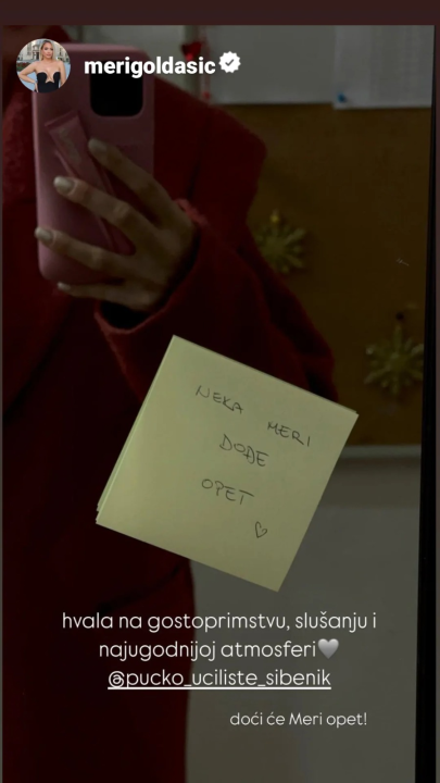 Meri Goldašić na svoj jedinstven način oduševila polaznike POU Šibenik