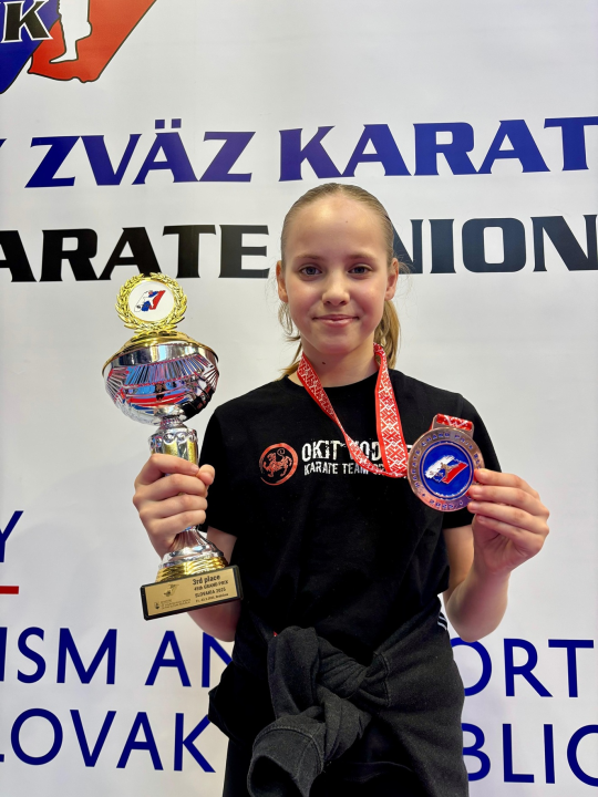 Vodička karatašica Lili Klarin brončana u Slovačkoj, u kategoriji sa 55 natjecateljica