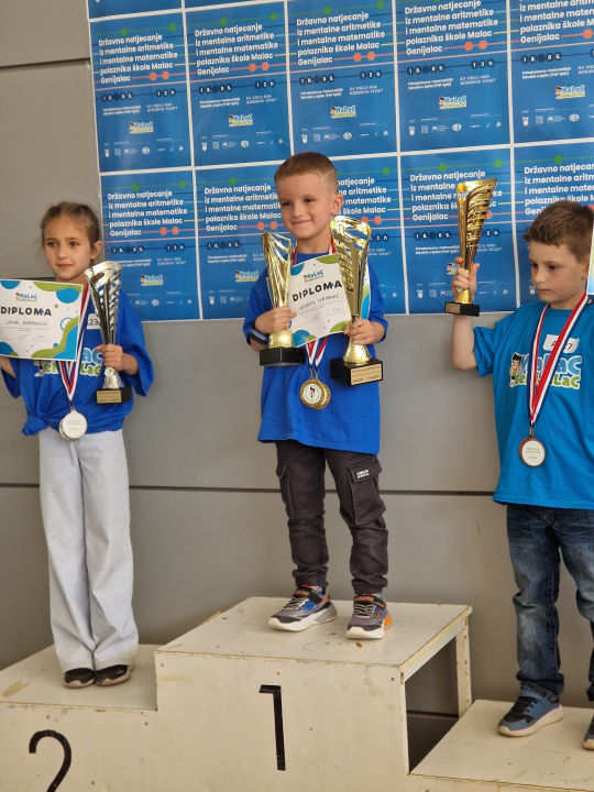 FOTO: Malci Genijalci iz Šibenika rasturili Državno natjecanje iz mentalne aritmetike i matematike