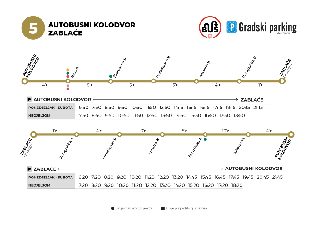 Jesenski vozni red gradskih i prigradskih linija