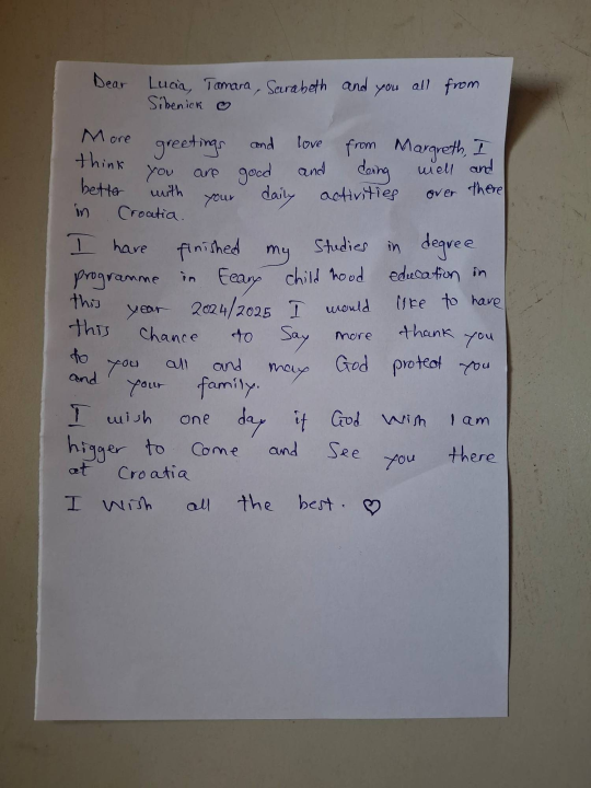 Medicinska i kemijska škola Šibenik slavi uspjeh štićenice Margret Mbalale iz Tanzanije