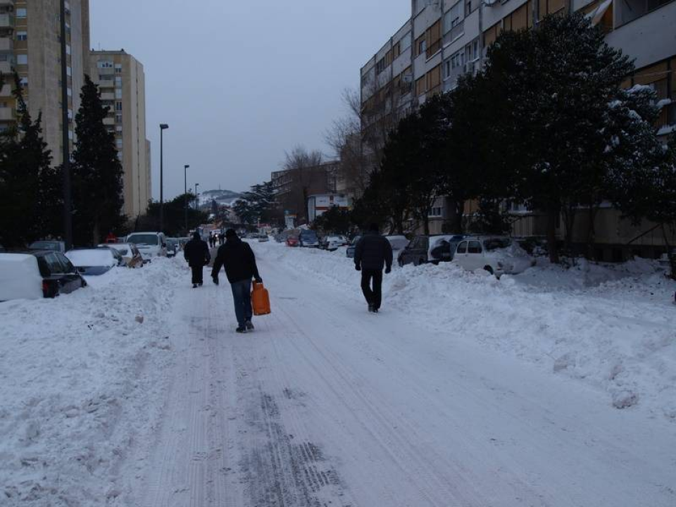 Prije 14 godina Šibenik je bio potpuno zatrpan snijegom