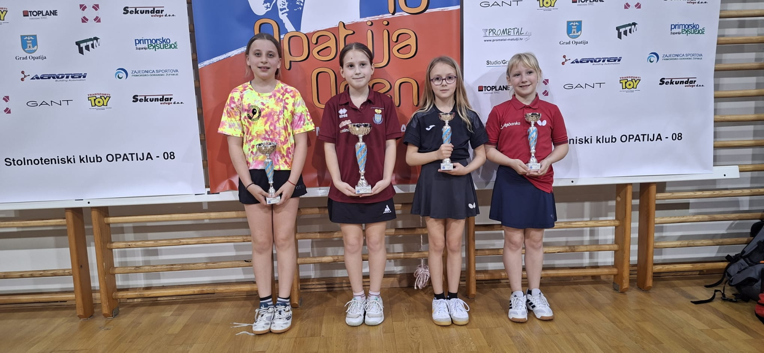 FOTO Šibenska stolnotenisačica Katja Mandić druga na 'Opatija openu'