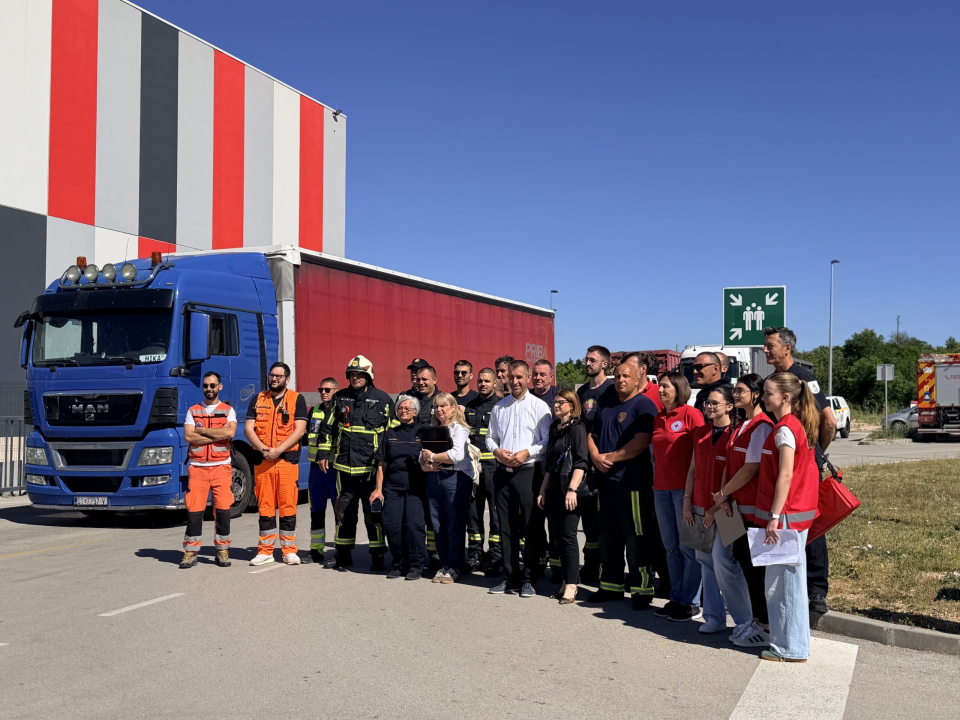  Održana koordinirana vježba žurnih službi u Drnišu