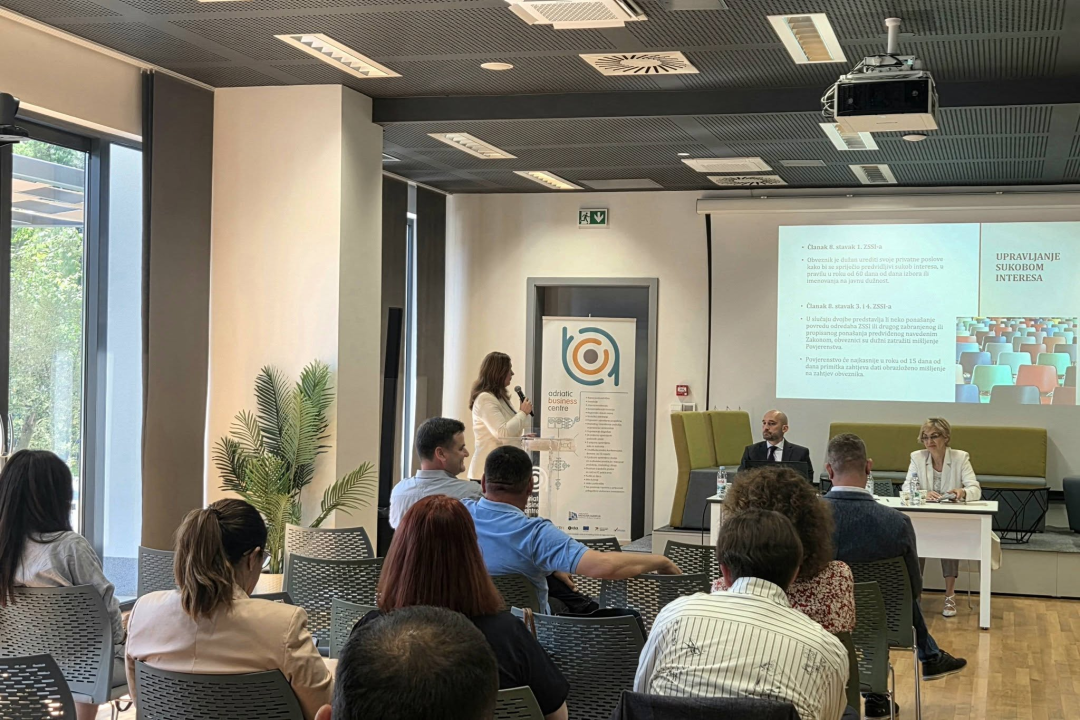 Održana edukacija o sprječavanju sukoba interesa u Adriatic Business Centru