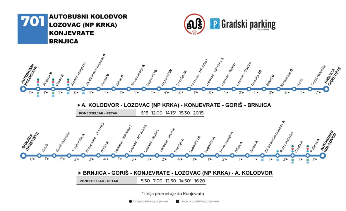Jesenski vozni red gradskih i prigradskih autobusnih linija