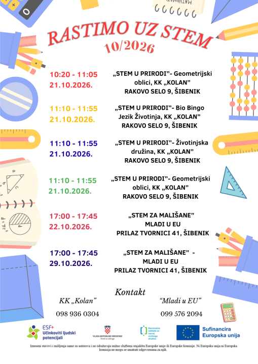 Rastimo uz STEM: Provjerite kalendar aktivnosti za listopad   
