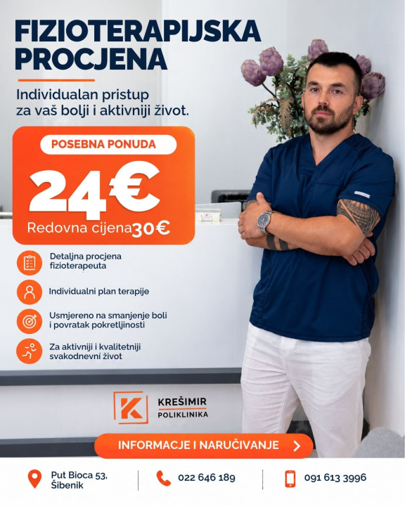 U Šibeniku vas očekuje individualna fizioterapija uz posebne pogodnosti!