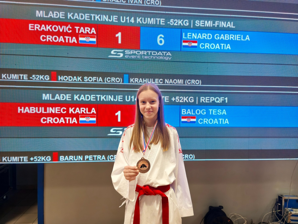 FOTO Karatisti Šibenika 1066 uzeli devet medalja u Jastrebarskom: Prvaci države Marko, Ema i Bartul