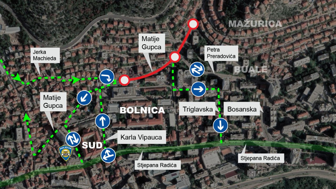 Otvara se za promet Ulica Matija Gupca od 'Dedinja' do bolnice: Iz Jerka Machieda moći ćete samo desno