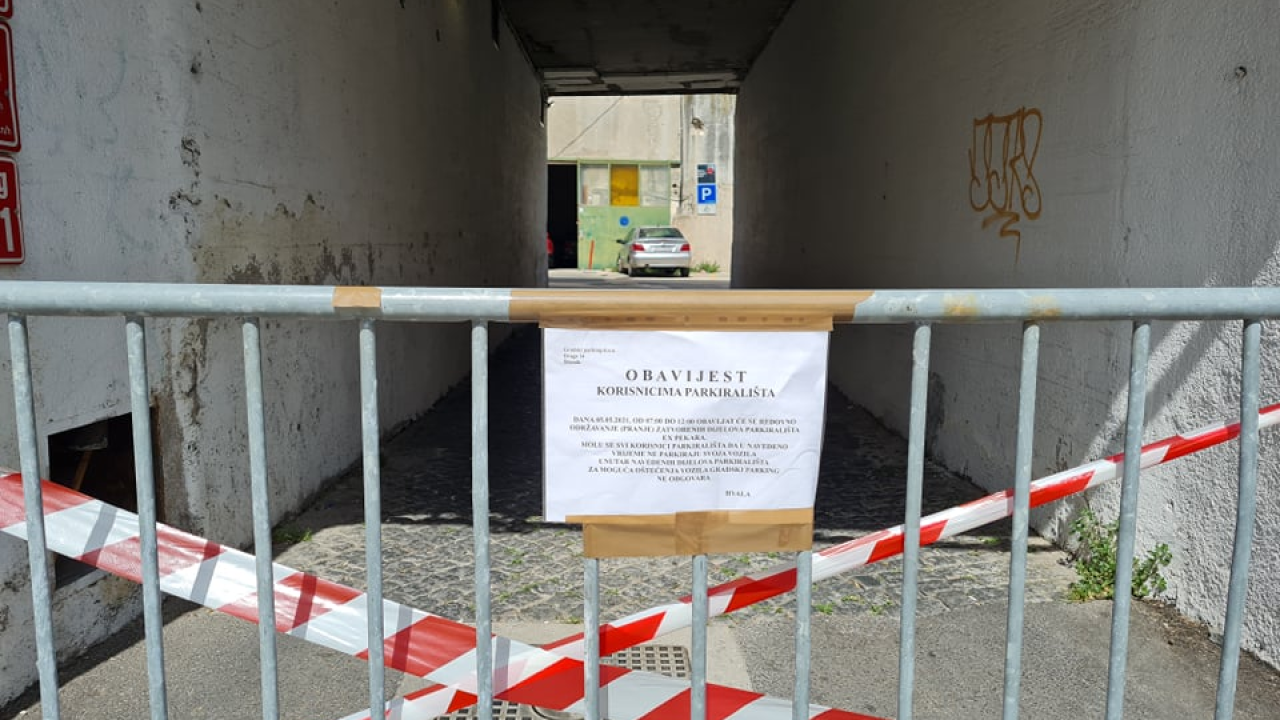 U srijedu do podne zatvoren parking u Šarinoj pekari zbog pranja
