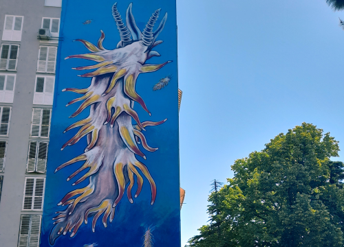 Split posvetio mural od 300 kvadrata pužu od 12 milimetara: 'Potrebno je očuvati čistoću i kakvoću mora'