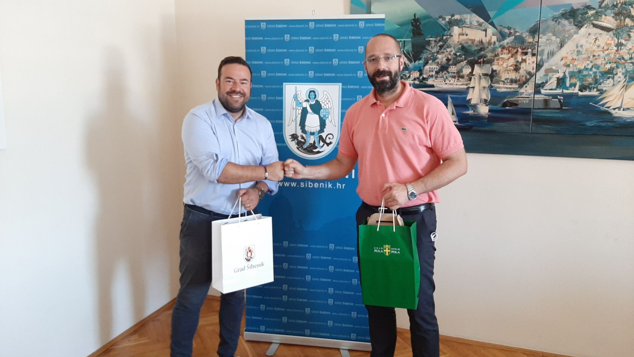 Mileta se sastao s gradonačelnikom Pule, razgovarali o obnovi šibenske baštine