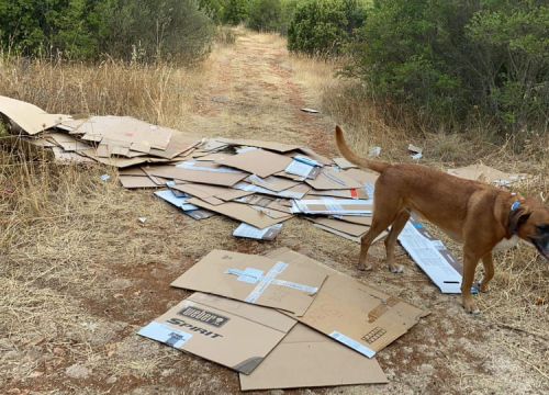 Fotografija 1 - Žena pobacala kartone na Jamnjaku: Zaboravila skinuti naljepnicu s imenom