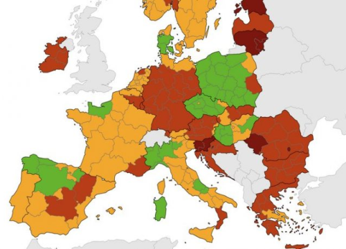 Objavljena nova koronakarta: Cijela Hrvatska i dalje crvena, Zagreb u tamnocrvenom