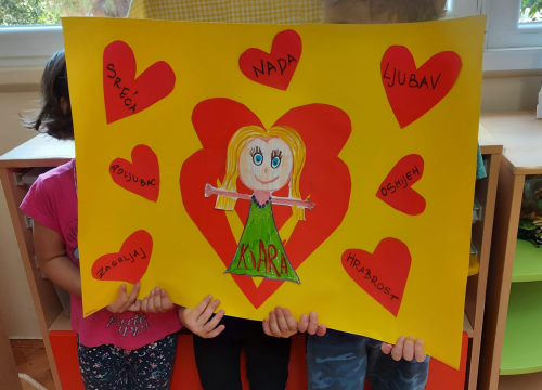 Fotografija 4 - Poruke podrške za Kiaru Goršić od prijatelja iz vrtića 'Jutro': 'Nemoj se bojati, bit će sve dobro'