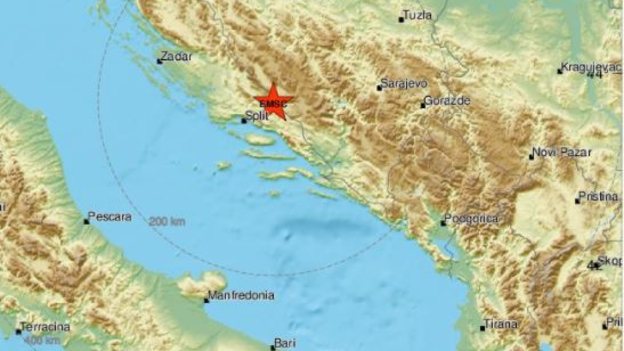 Jak potres osjetio se na području Šibenika: Epicentar kod Buškog blata, snage 4,6 po Richteru