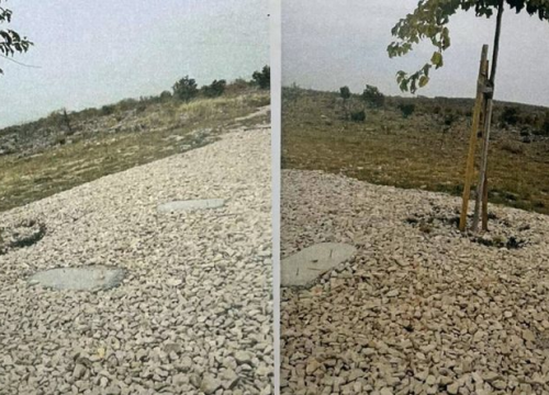 Netko je ukrao klupe kod tenka u Pakovu Selu