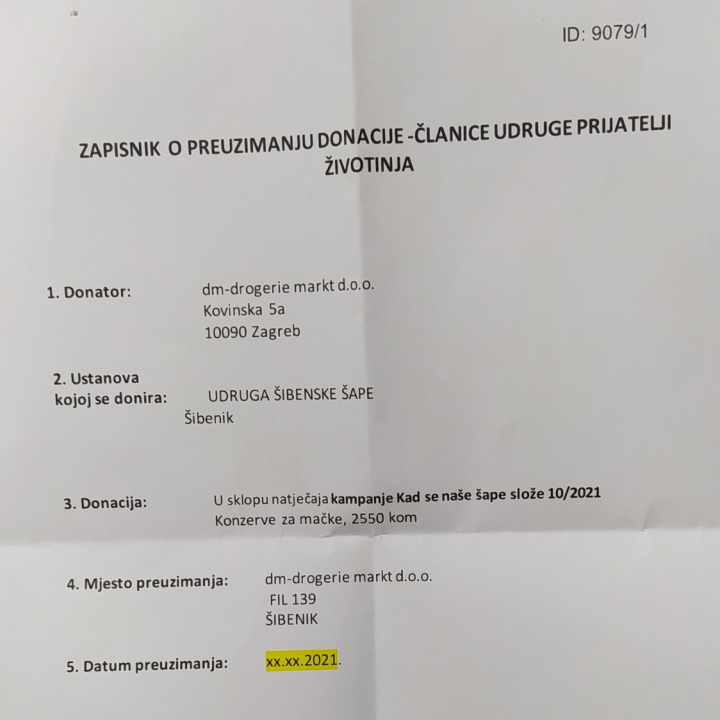Bravo dm! Donirali su tonu hrane udruzi Šibenske šape, prve gladne mace već su večerale