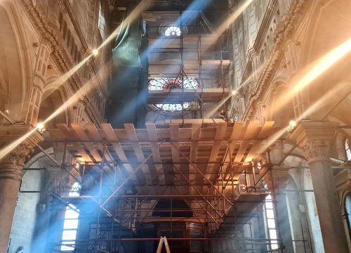 Počinju novi radovi u šibenskoj katedrali, čisti se središnji svod: 'Na velikim svjetskim spomenicima uvijek je neka skela'