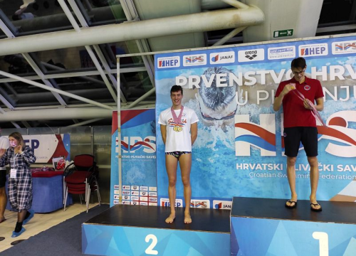 Plivači Šibenika Toni Slavica i Marija Kardum viceprvaci su Hrvatske
