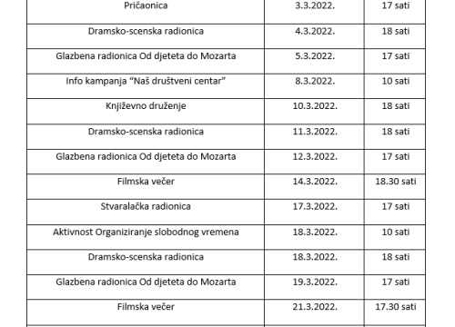 Fotografija 7 - I u ožujku vas čekaju zanimljive radionice u Društvenom centru Grada Skradina!
