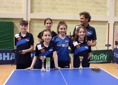 Fotografija 2 - Briljantan uspjeh mladih šibenskih stolnotenisačica u Krapini