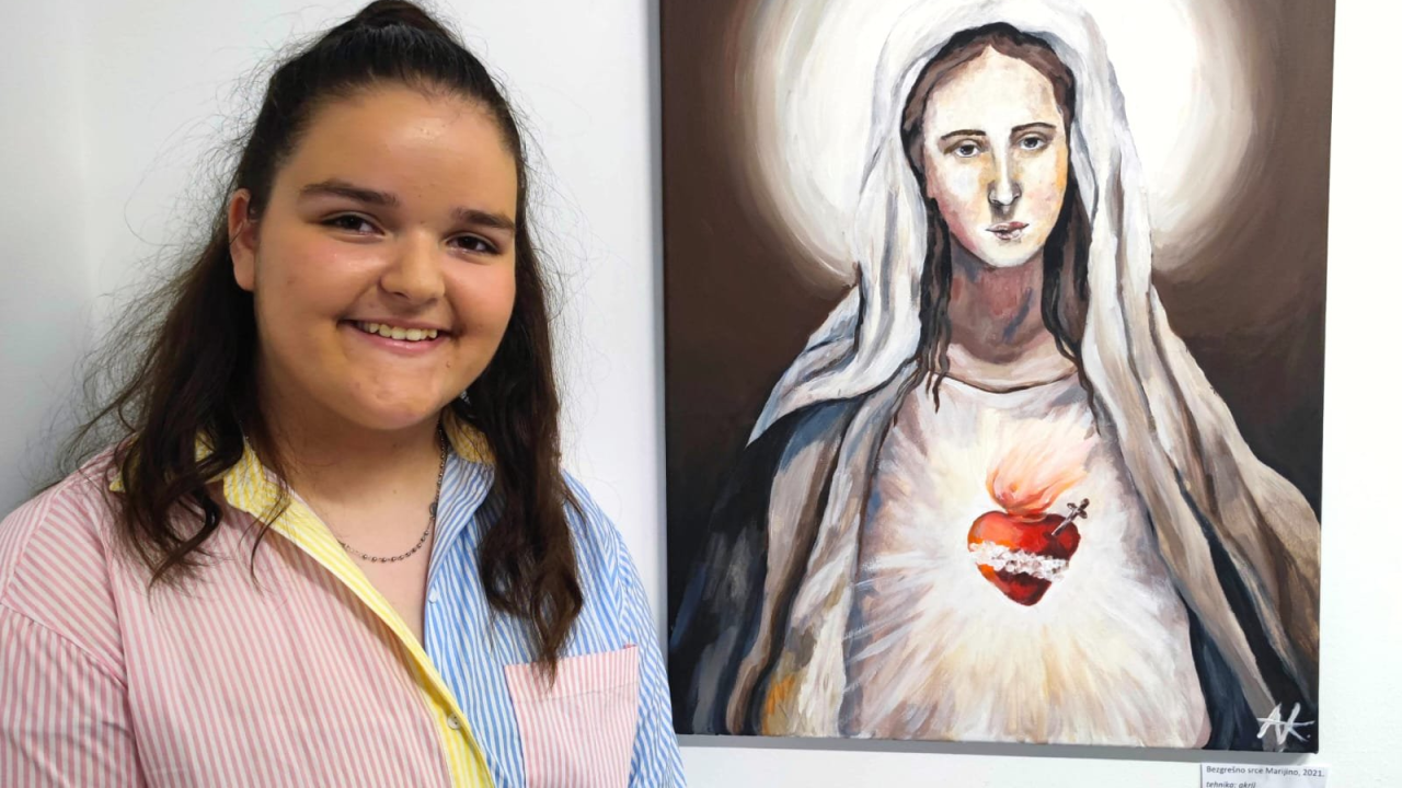 Antonela ima 14 godina, a iza nje je već jedna samostalna izložba