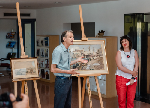 Fotografija 4 - Slika stara preko 140 godina stigla u šibensku knjižnicu: 'Ovo djelo kulturološki obogaćuje povijesnu priču našeg grada'