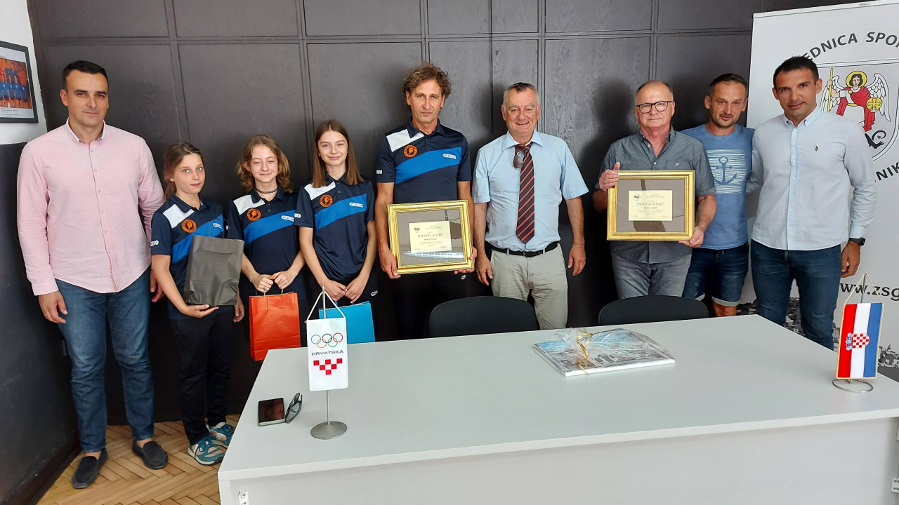 STK Šibenik i predsjednik HSTS Pospiš na prijemu u Zajednici sportova grada Šibenika