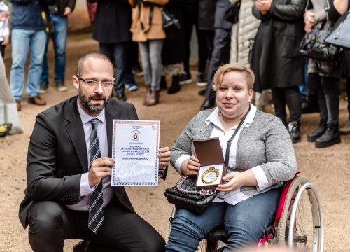 Fotografija 16 - Toni Slavica i Nives Radić, vaterpolisti Solarisa i vaterpolistice Viktorije ovogodišnji su laureati